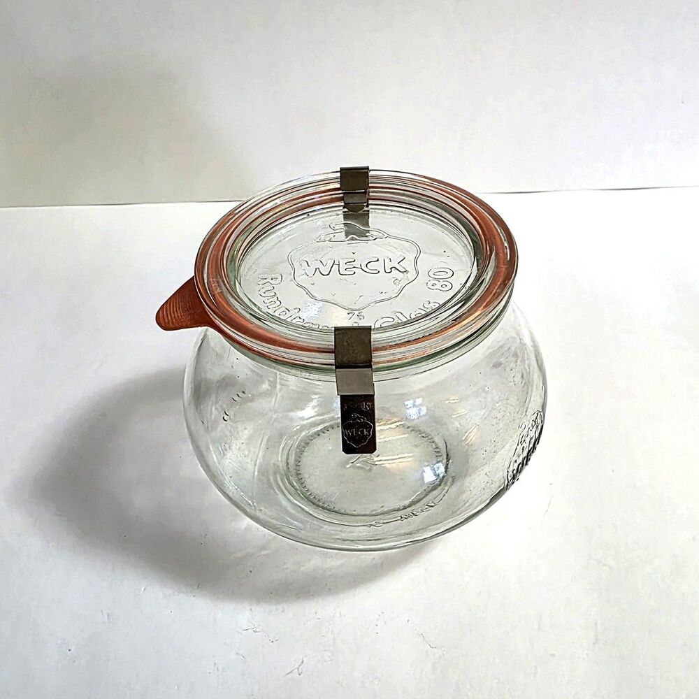 Weck Jar Rundrand Glas 80 short strawberry